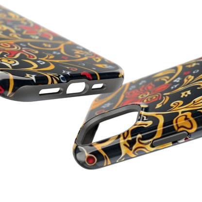 Floral Filigree Magnetic Impact Phone Case - DIGITAL X