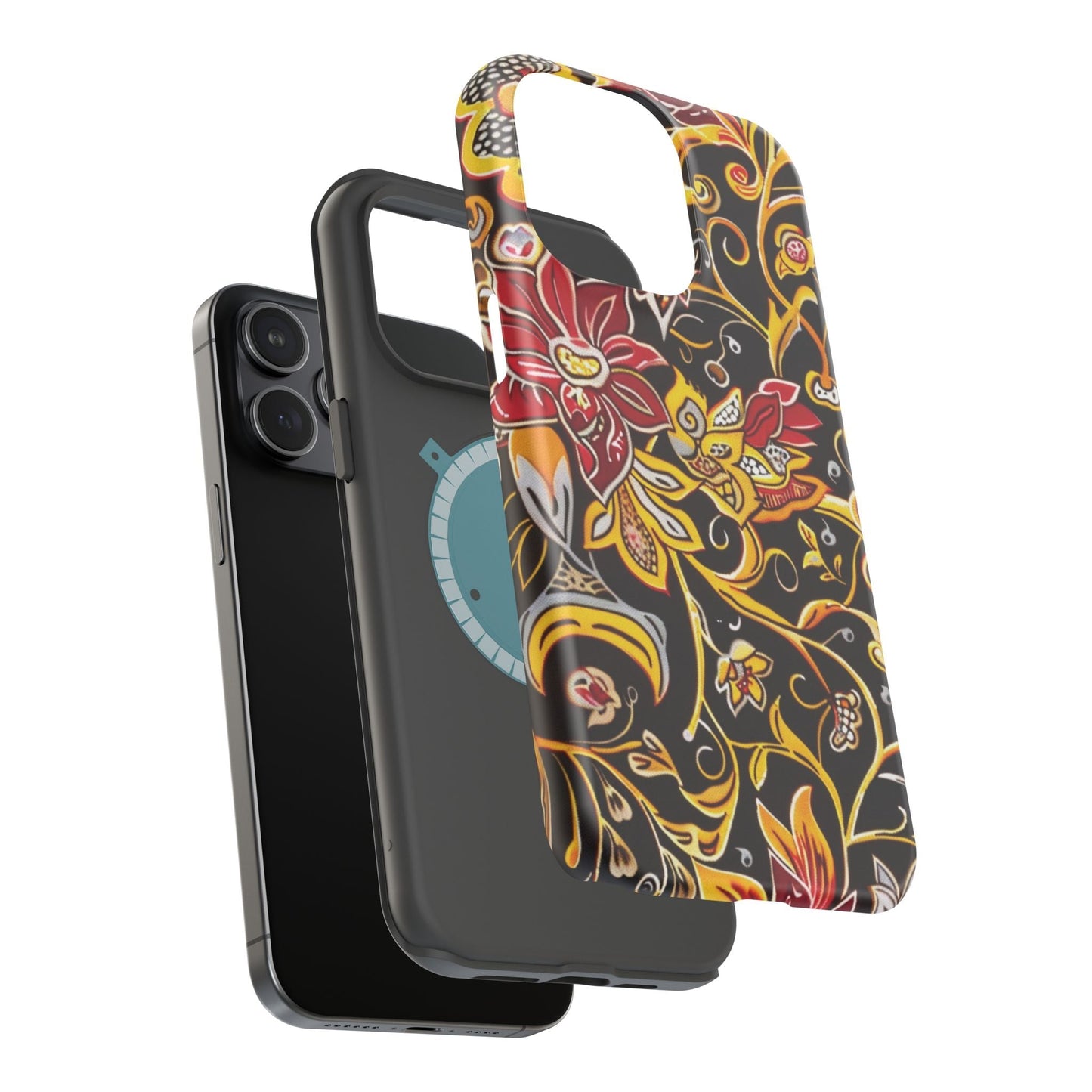 Floral Filigree Magnetic Impact Phone Case - DIGITAL X