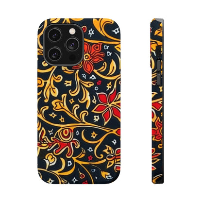 Floral Filigree Magnetic Impact Phone Case - DIGITAL X