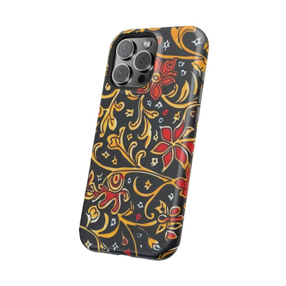 Floral Filigree Magnetic Impact Phone Case - DIGITAL X