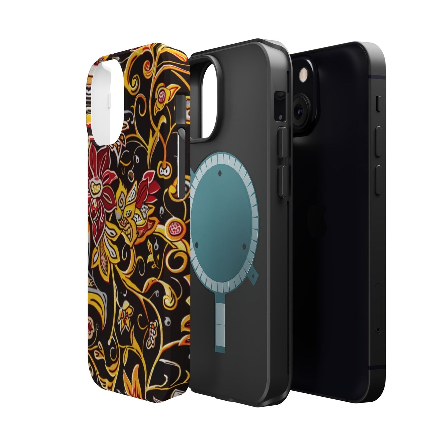 Floral Filigree Magnetic Impact Phone Case - DIGITAL X