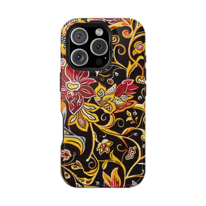 Floral Filigree Magnetic Impact Phone Case - DIGITAL X