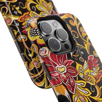 Floral Filigree Magnetic Impact Phone Case - DIGITAL X
