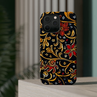 Floral Filigree Magnetic Impact Phone Case - DIGITAL X