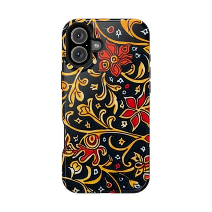 Floral Filigree Magnetic Impact Phone Case - DIGITAL X