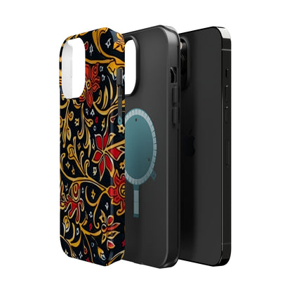 Floral Filigree Magnetic Impact Phone Case - DIGITAL X