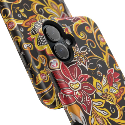 Floral Filigree Magnetic Impact Phone Case - DIGITAL X