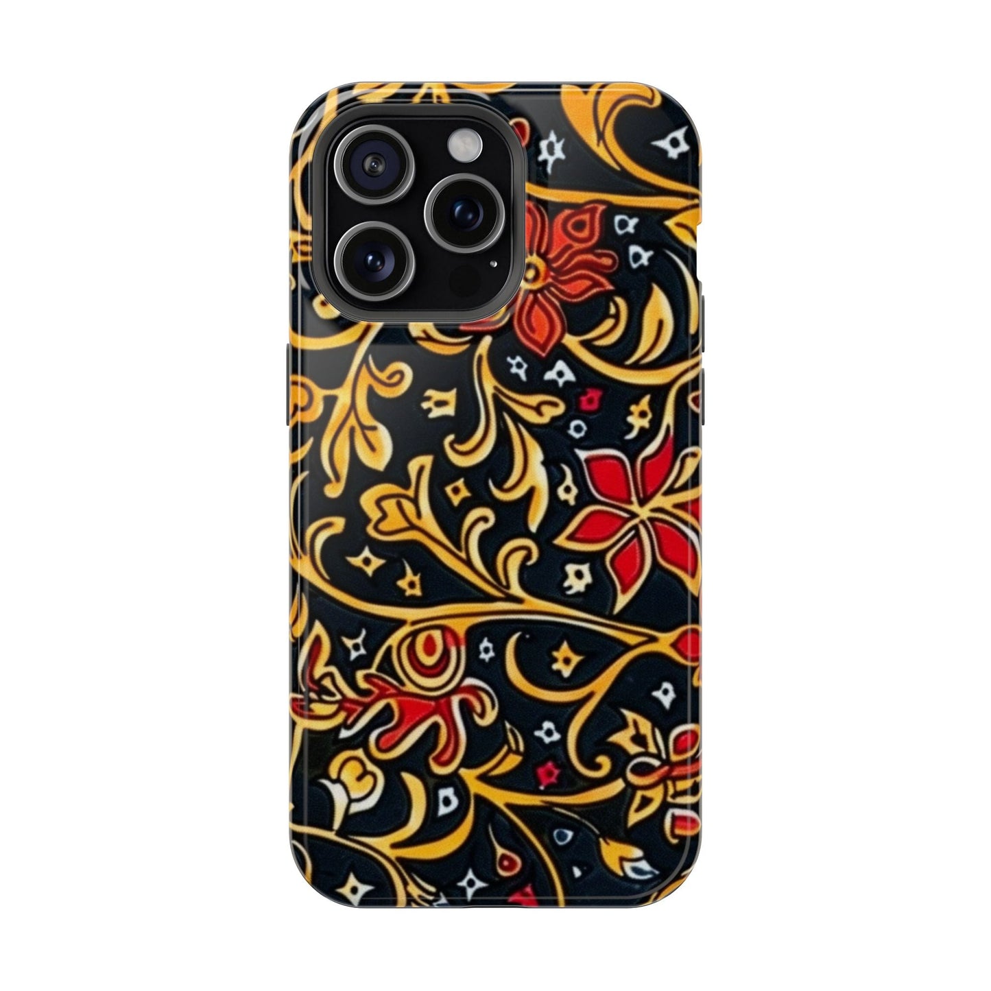 Floral Filigree Magnetic Impact Phone Case - DIGITAL X