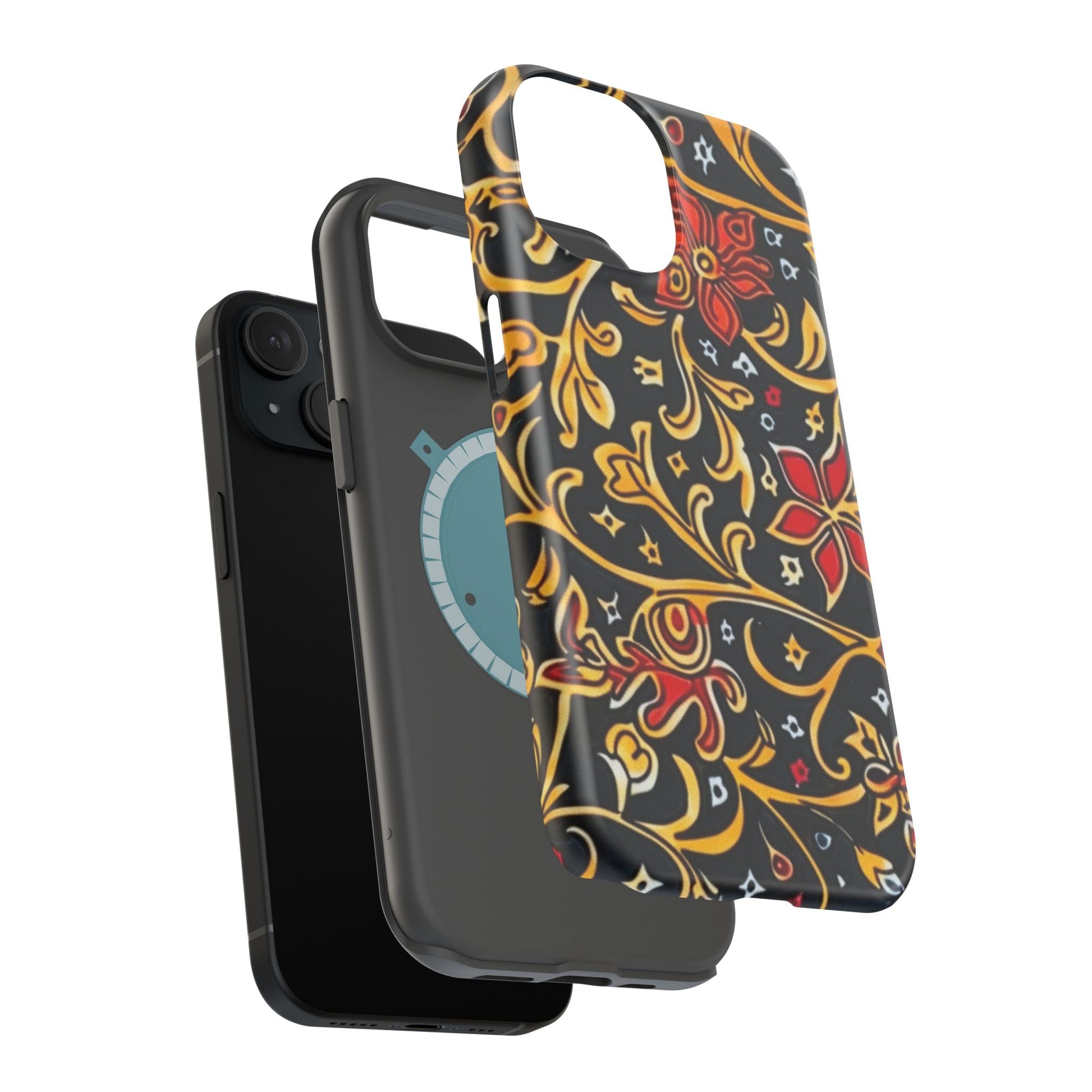 Floral Filigree Magnetic Impact Phone Case - DIGITAL X