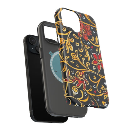 Floral Filigree Magnetic Impact Phone Case - DIGITAL X