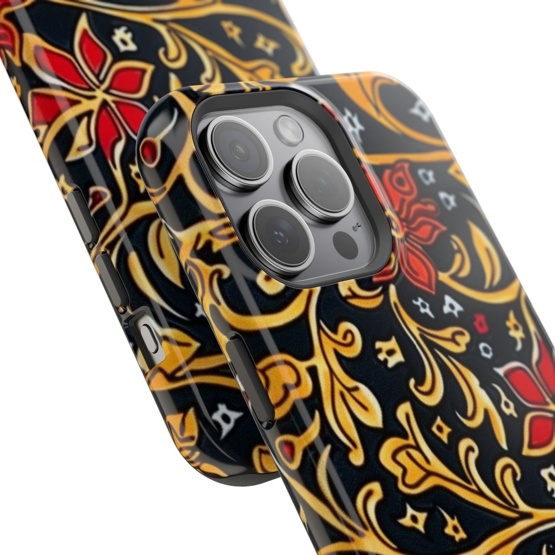 Floral Filigree Magnetic Impact Phone Case - DIGITAL X