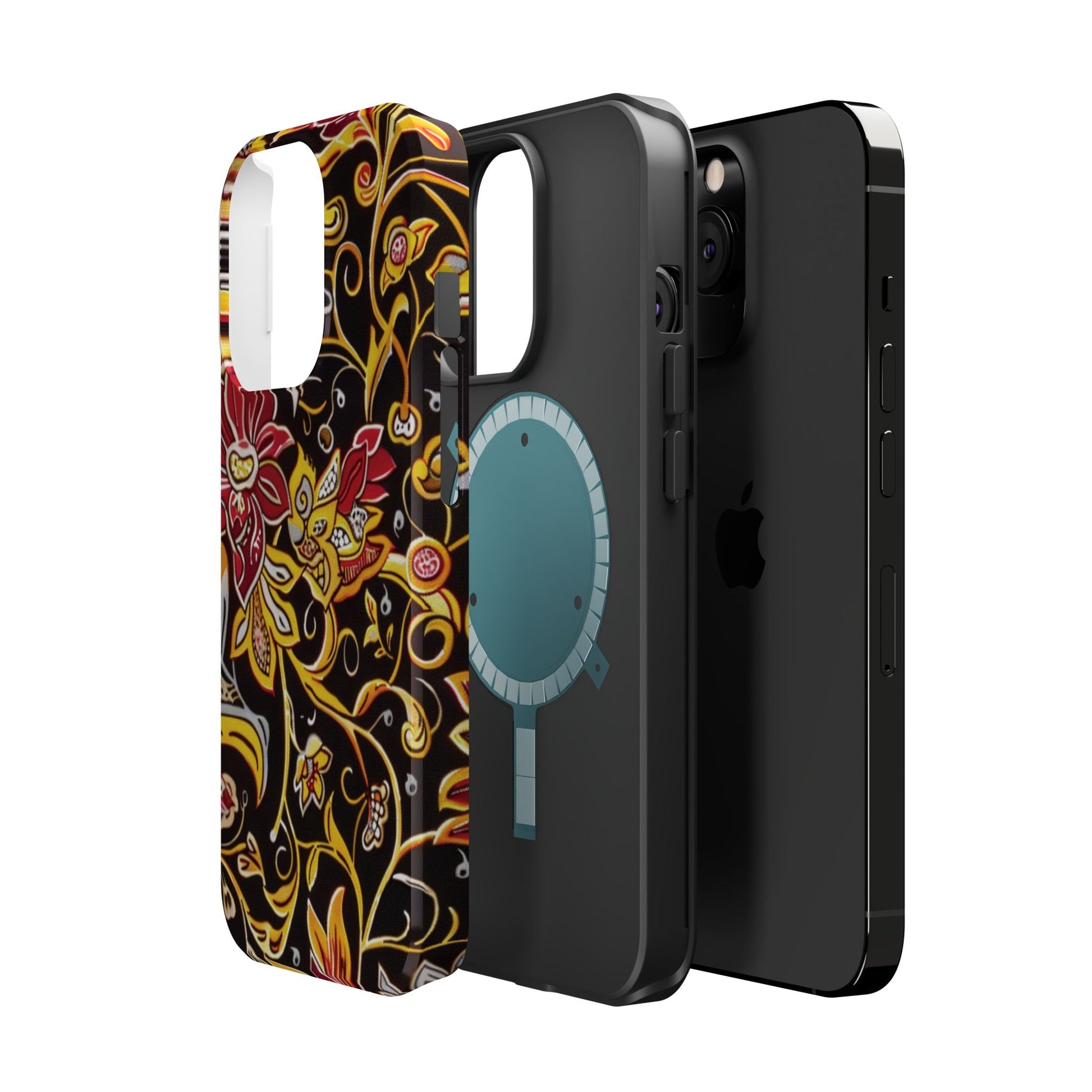 Floral Filigree Magnetic Impact Phone Case - DIGITAL X