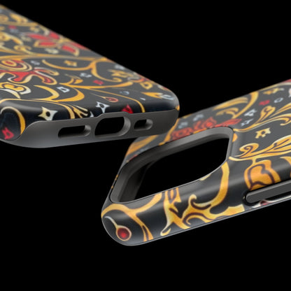 Floral Filigree Magnetic Impact Phone Case - DIGITAL X