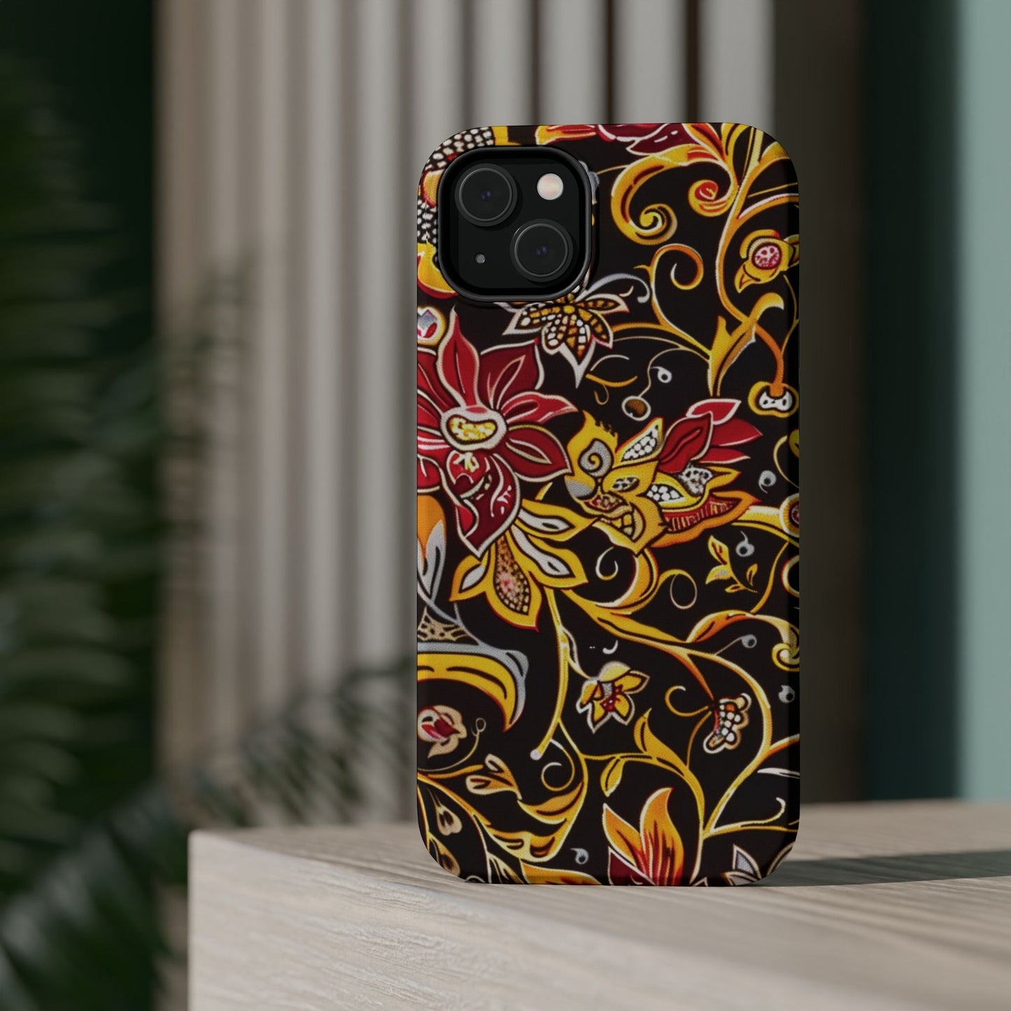 Floral Filigree Magnetic Impact Phone Case - DIGITAL X