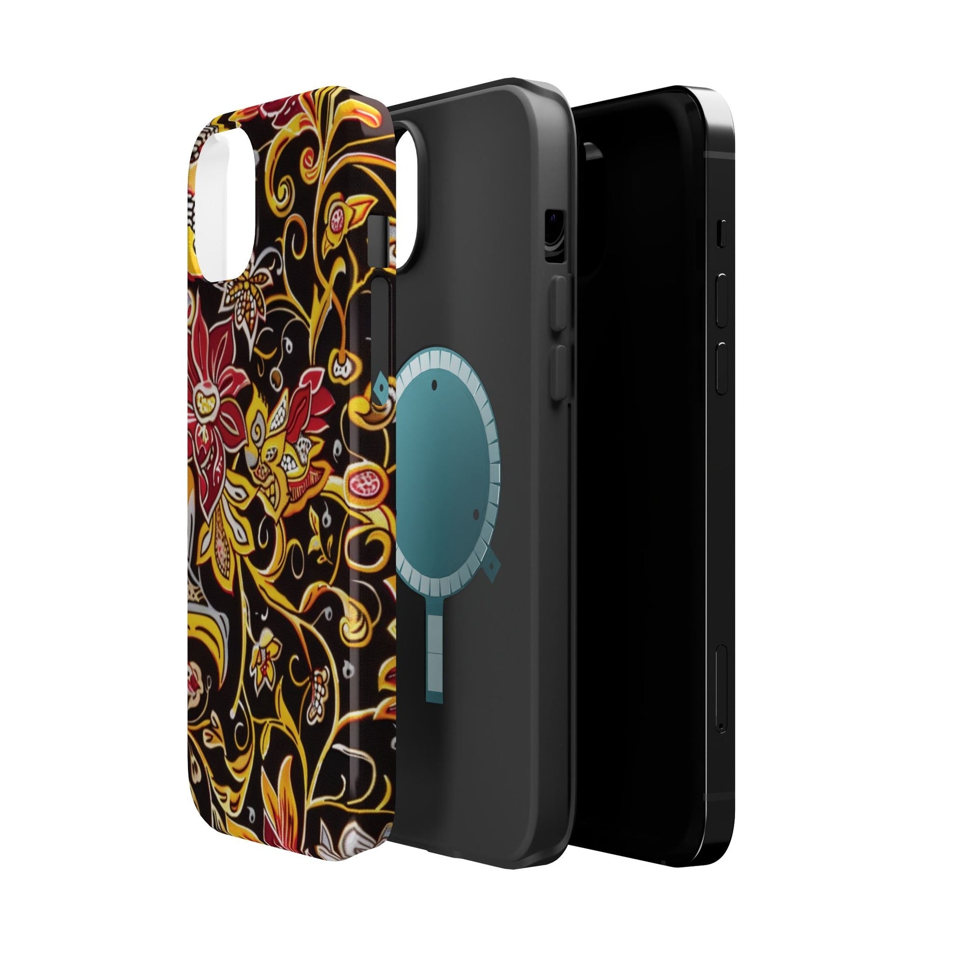 Floral Filigree Magnetic Impact Phone Case - DIGITAL X