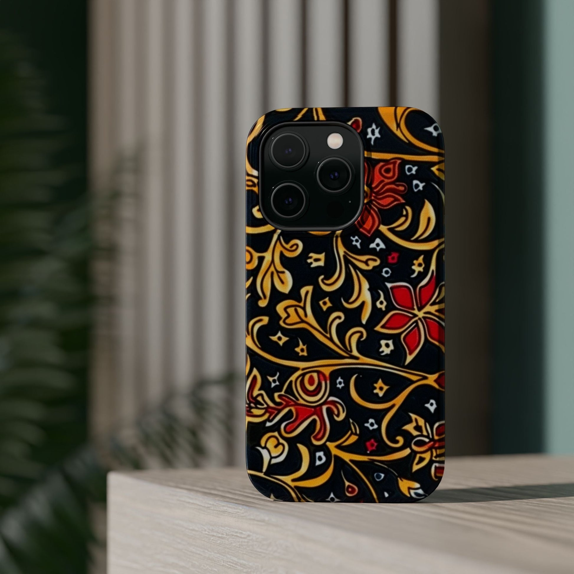 Floral Filigree Magnetic Impact Phone Case - DIGITAL X