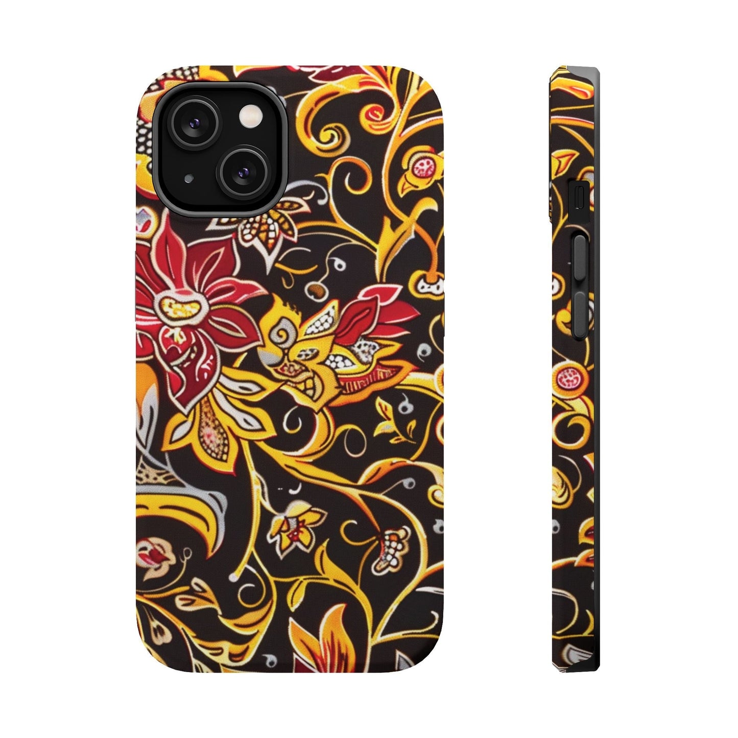 Floral Filigree Magnetic Impact Phone Case - DIGITAL X