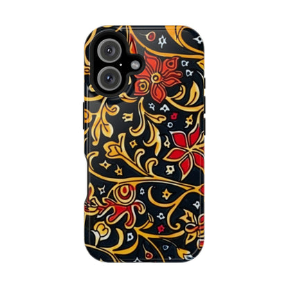 Floral Filigree Magnetic Impact Phone Case - DIGITAL X