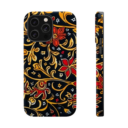 Floral Filigree Magnetic Impact Phone Case - DIGITAL X