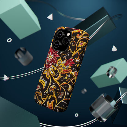 Floral Filigree Magnetic Impact Phone Case - DIGITAL X