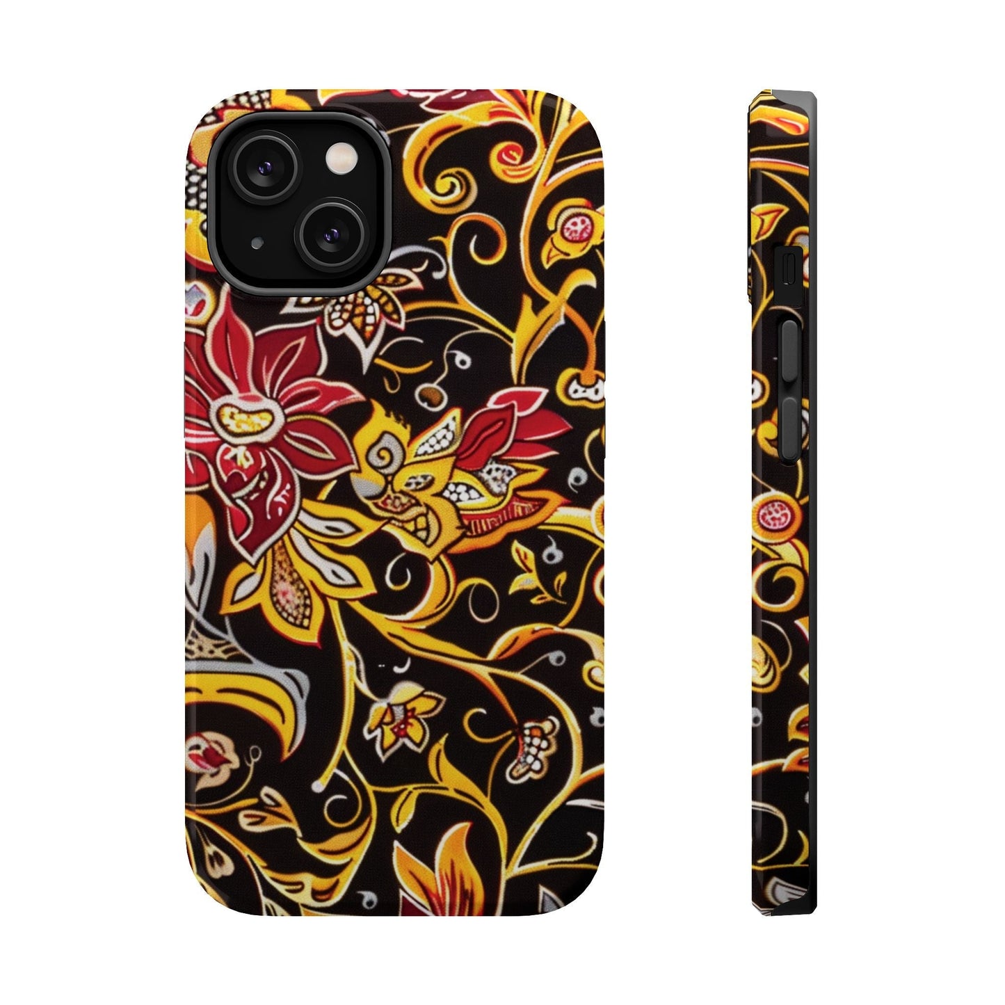 Floral Filigree Magnetic Impact Phone Case - DIGITAL X