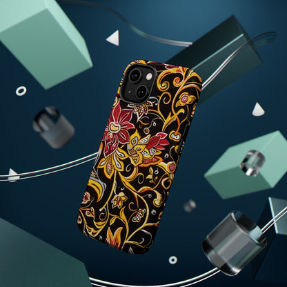 Floral Filigree Magnetic Impact Phone Case - DIGITAL X