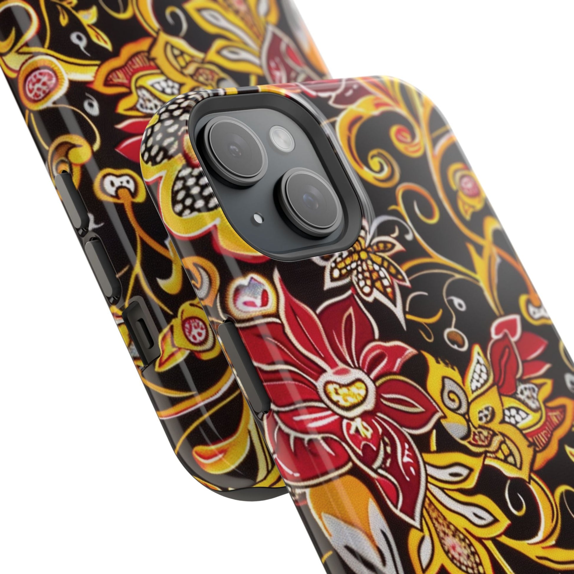 Floral Filigree Magnetic Impact Phone Case - DIGITAL X