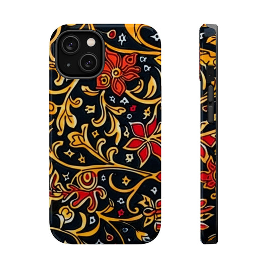 Floral Filigree Magnetic Impact Phone Case - DIGITAL X
