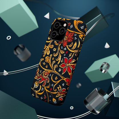 Floral Filigree Magnetic Impact Phone Case - DIGITAL X