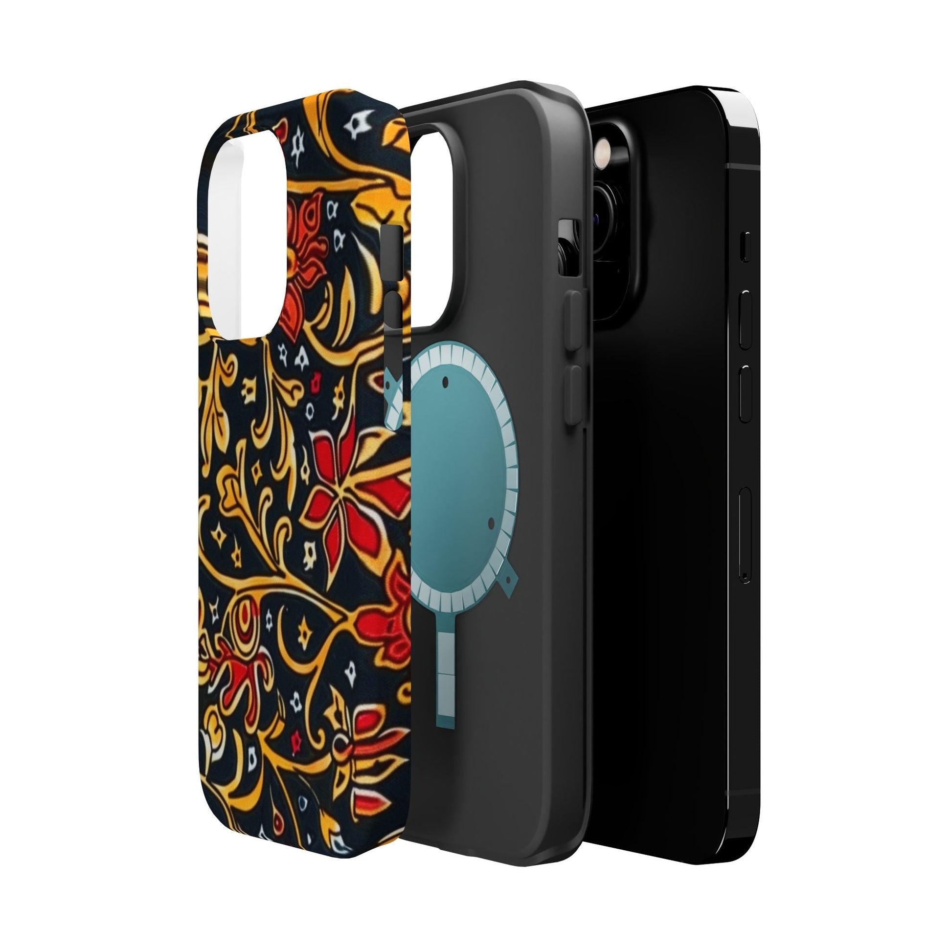 Floral Filigree Magnetic Impact Phone Case - DIGITAL X