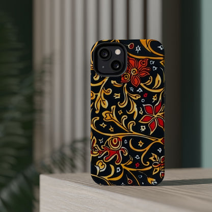 Floral Filigree Magnetic Impact Phone Case - DIGITAL X