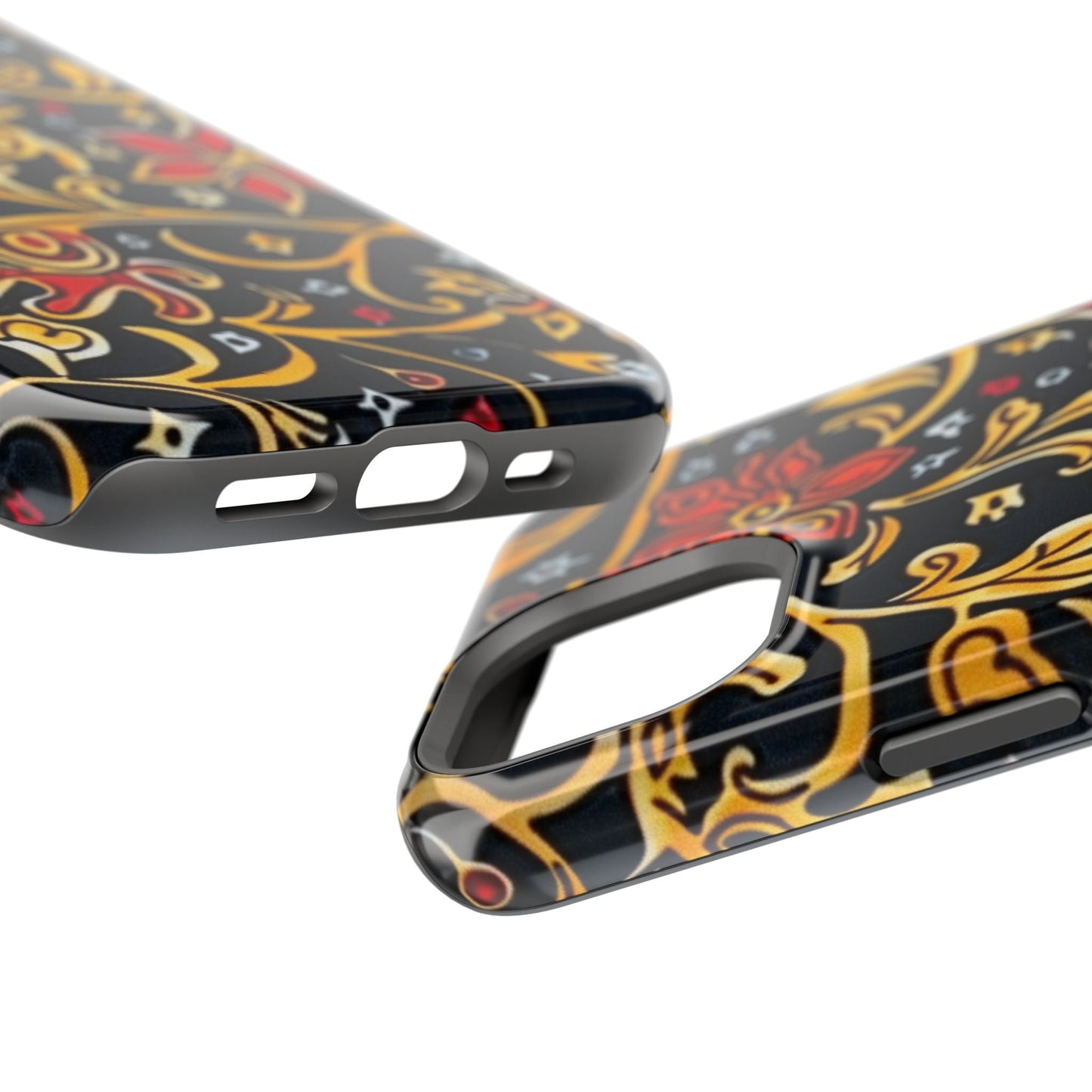 Floral Filigree Magnetic Impact Phone Case - DIGITAL X
