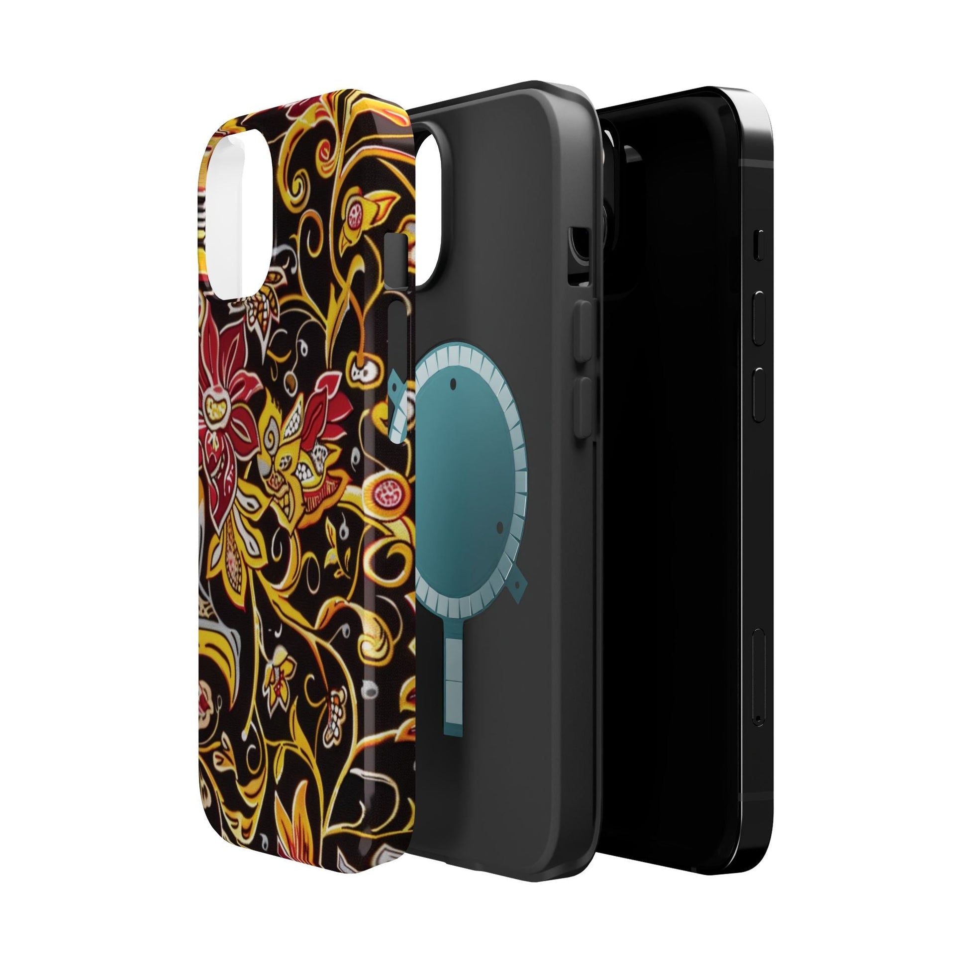 Floral Filigree Magnetic Impact Phone Case - DIGITAL X