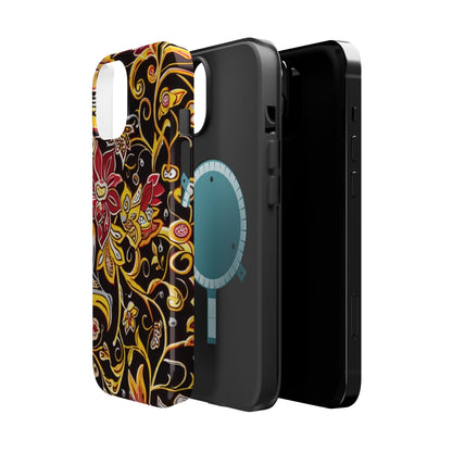 Floral Filigree Magnetic Impact Phone Case - DIGITAL X