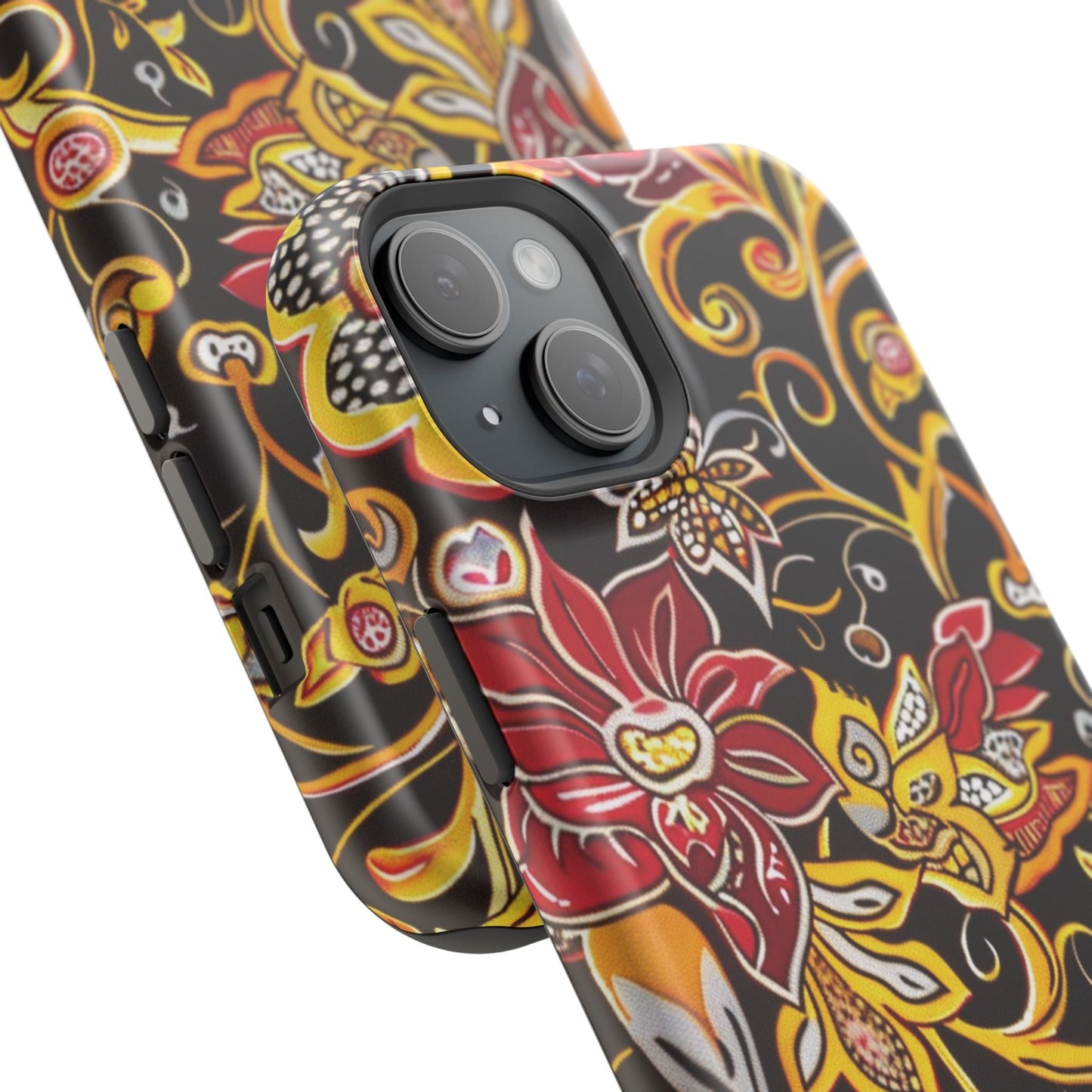 Floral Filigree Magnetic Impact Phone Case - DIGITAL X