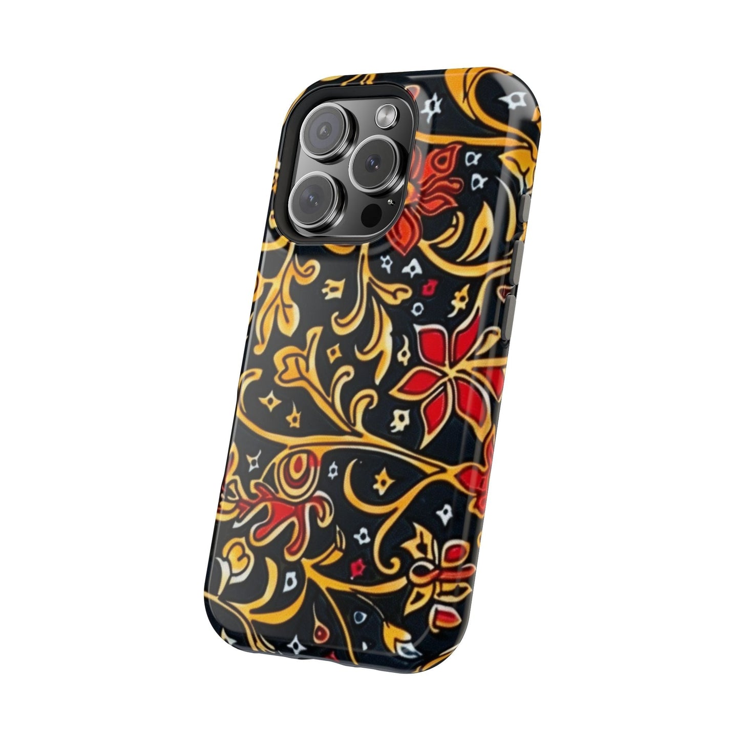 Floral Filigree Magnetic Impact Phone Case - DIGITAL X