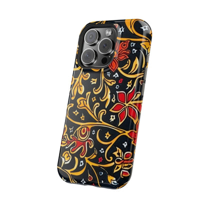 Floral Filigree Magnetic Impact Phone Case - DIGITAL X