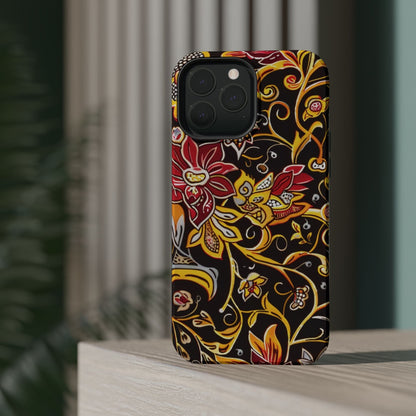 Floral Filigree Magnetic Impact Phone Case - DIGITAL X