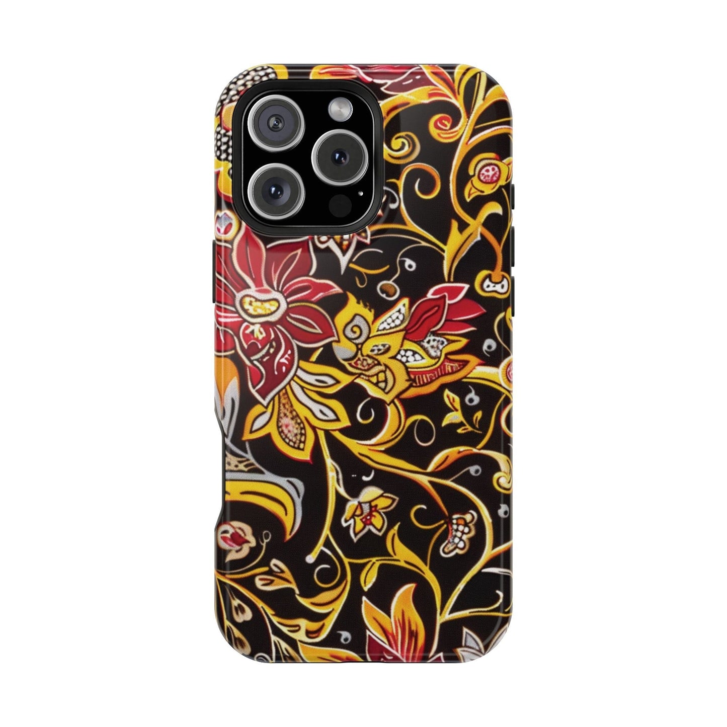 Floral Filigree Magnetic Impact Phone Case - DIGITAL X
