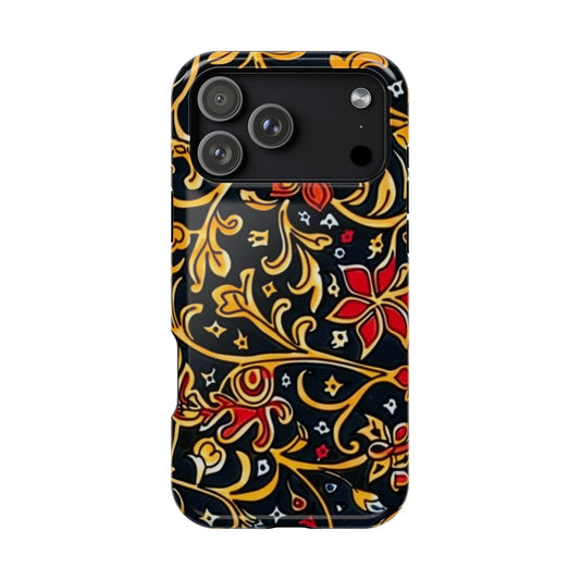 Floral Filigree Magnetic Impact Phone Case - DIGITAL X