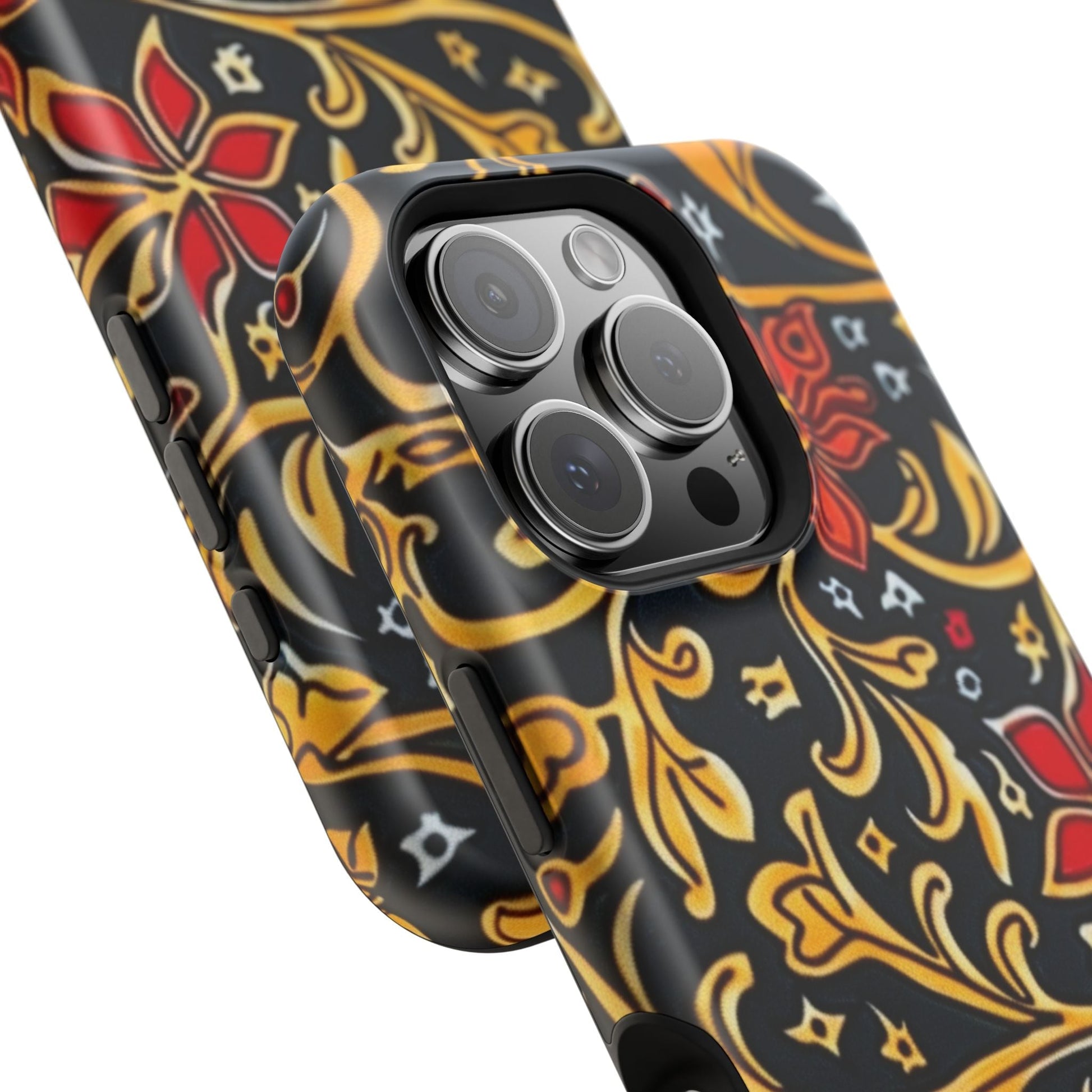 Floral Filigree Magnetic Impact Phone Case - DIGITAL X