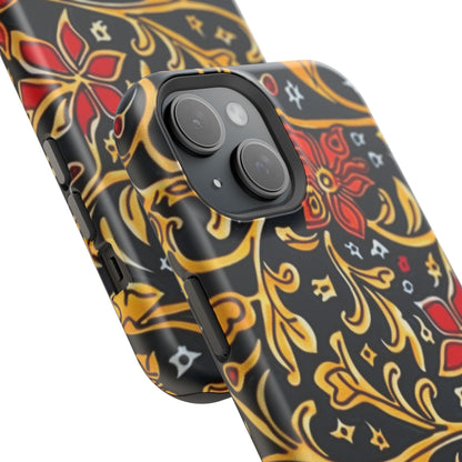 Floral Filigree Magnetic Impact Phone Case - DIGITAL X
