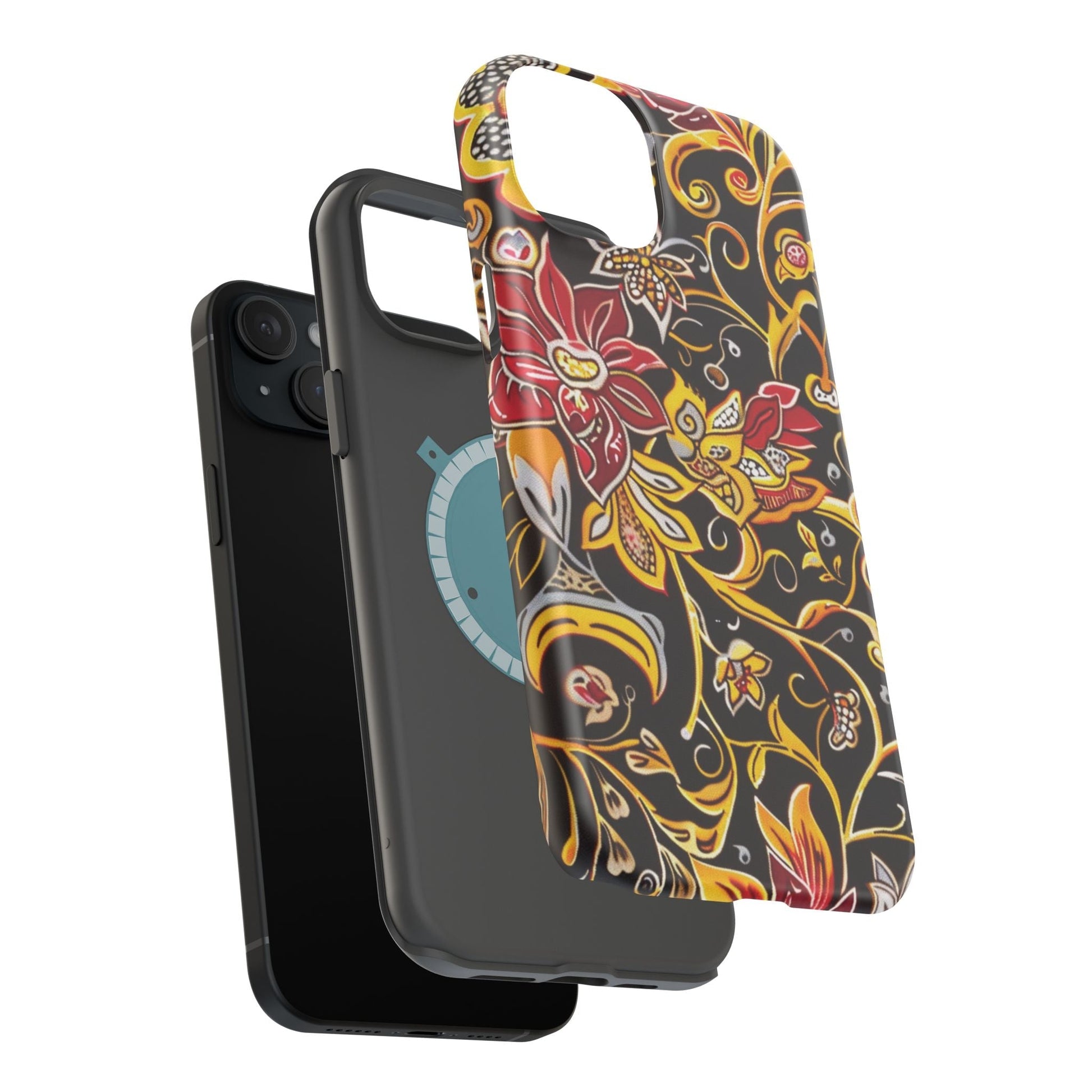 Floral Filigree Magnetic Impact Phone Case - DIGITAL X