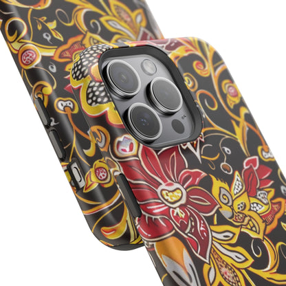 Floral Filigree Magnetic Impact Phone Case - DIGITAL X