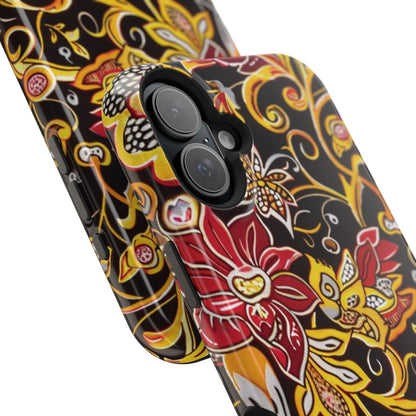 Floral Filigree Magnetic Impact Phone Case - DIGITAL X