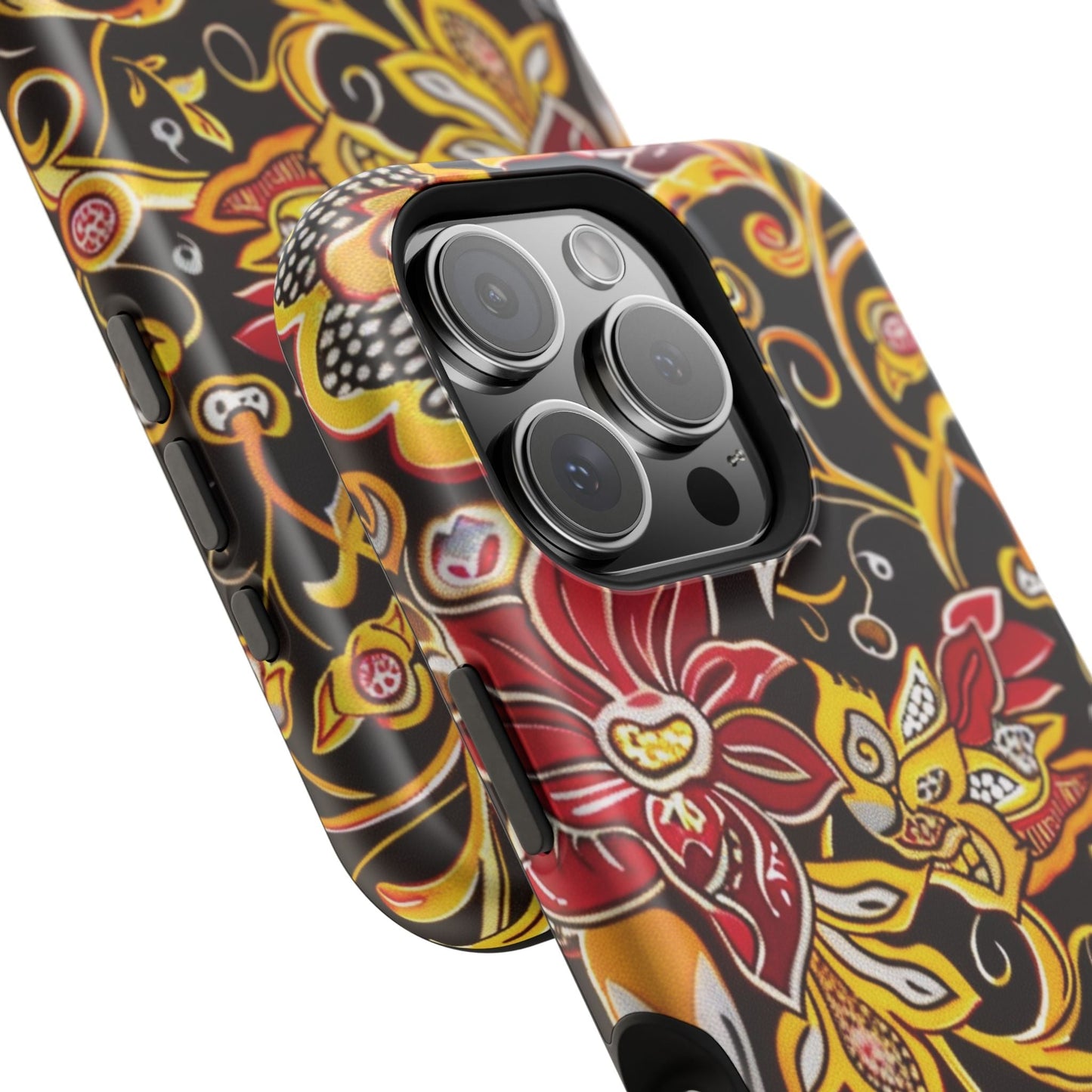 Floral Filigree Magnetic Impact Phone Case - DIGITAL X