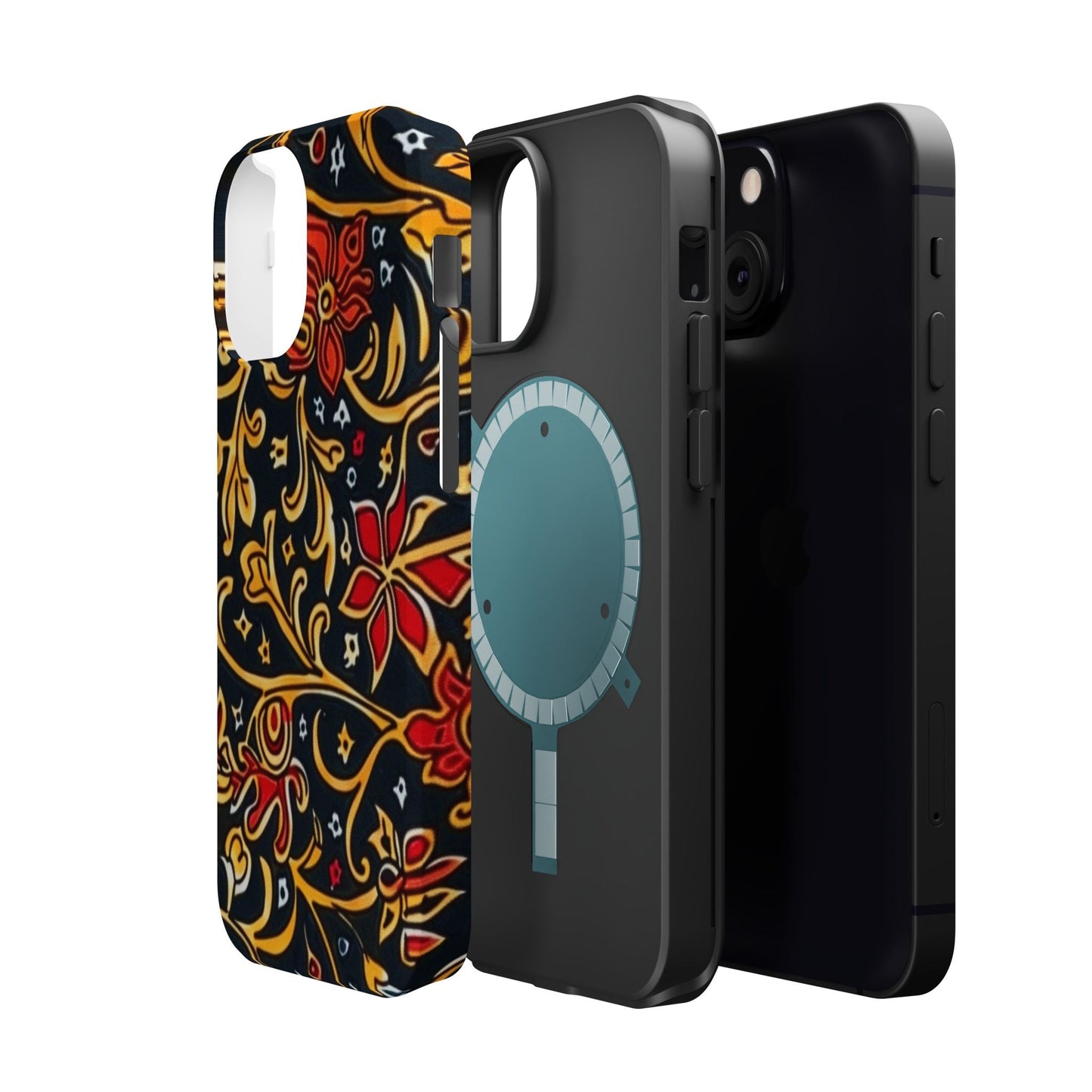 Floral Filigree Magnetic Impact Phone Case - DIGITAL X