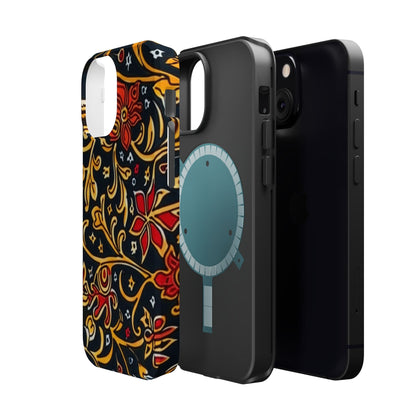 Floral Filigree Magnetic Impact Phone Case - DIGITAL X
