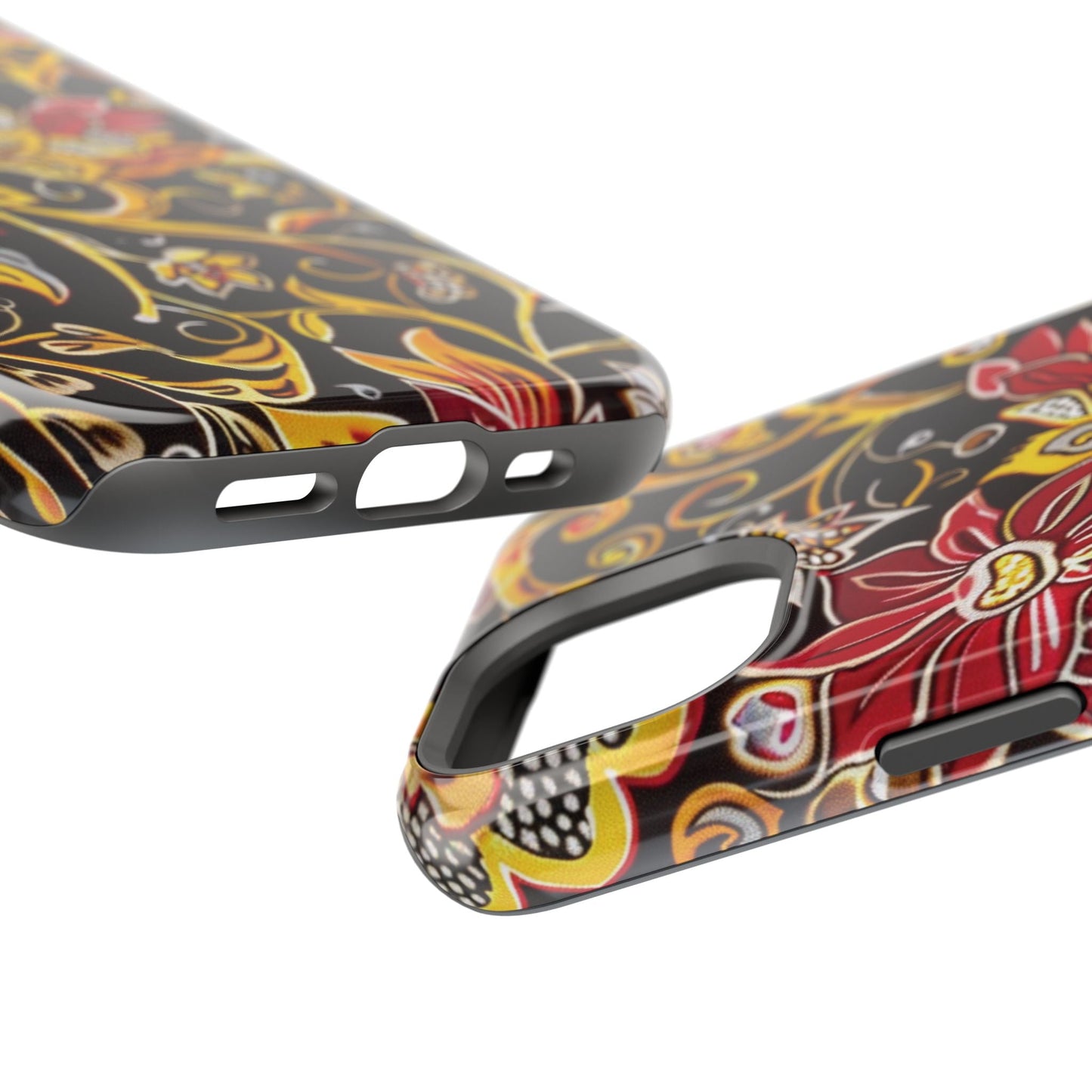 Floral Filigree Magnetic Impact Phone Case - DIGITAL X