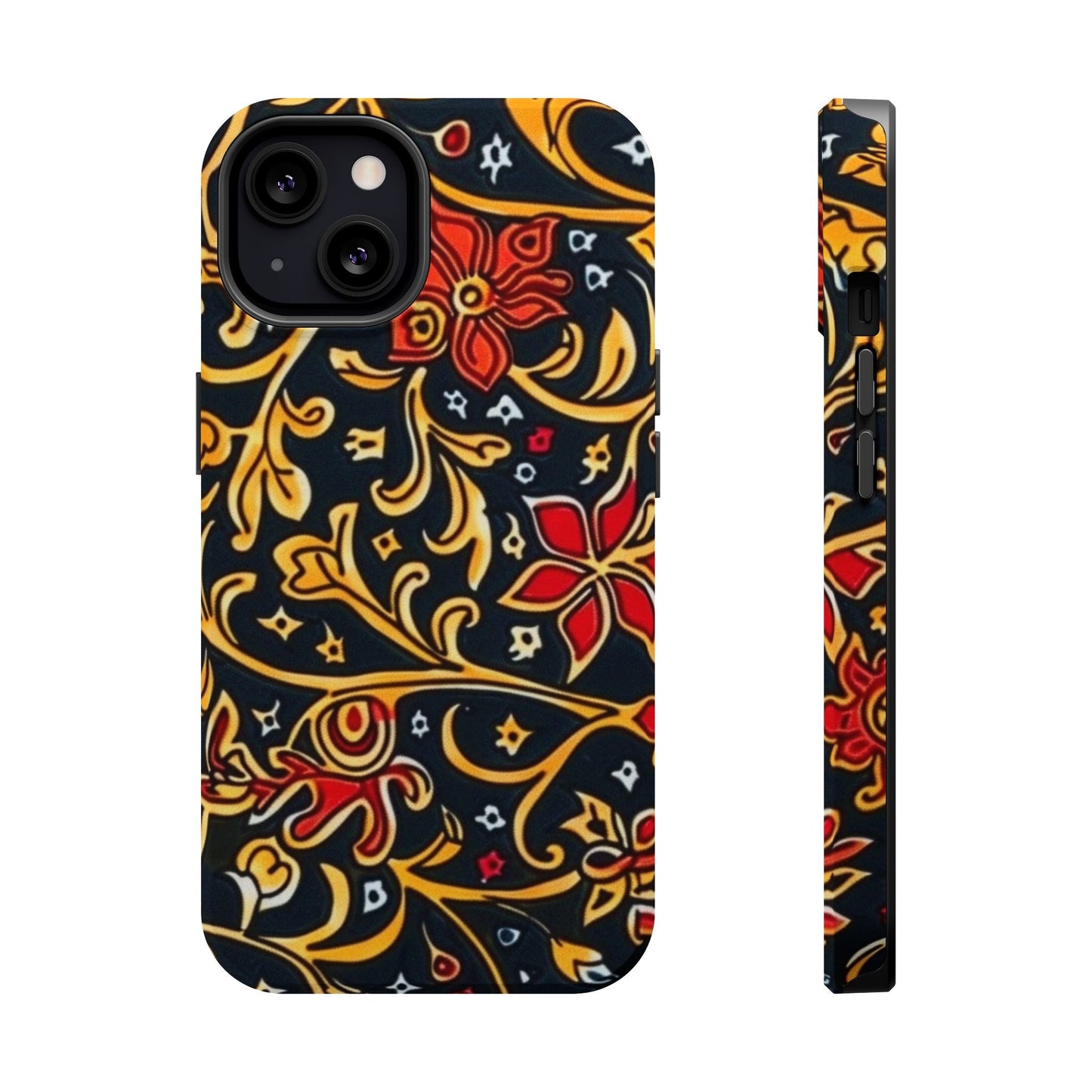 Floral Filigree Magnetic Impact Phone Case - DIGITAL X